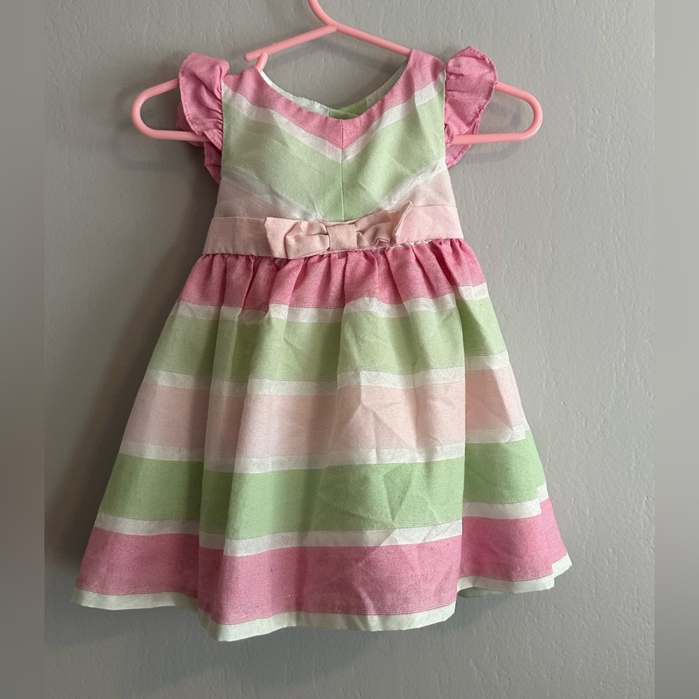 Rare Editions spring dress 6-9M